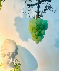 Toso grape lamp. Made in Italy 🇮🇹 Cặp đèn ốp tường hoặc đèn thả trần chùm nho. Đèn thủy tinh màu toàn bộ làm thủ công từ lá và những quả nho.