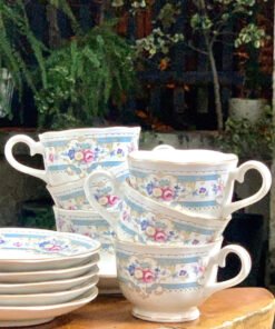 Bộ 6 Set trà hoa Vintage của Nhật. đẹp để sử dụng hay chỉ đơn giản là Decor.