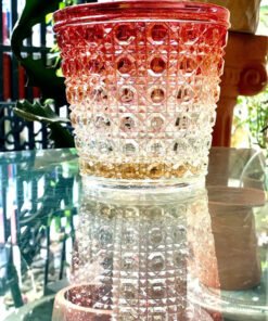 Baccarat bucket. Made in France 🇫🇷 1 chiếc Xô đựng đá hoặc bình ướp lạnh rượu pha lê Baccarat màu Ruby hiếm thấy, mài cắt thủ công các tinh thể kim cương siêu đẹp.